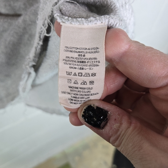 Free People Aztec Southwestern Mixed Fabric Sweatshirt Distressed - Picture 4 of 11